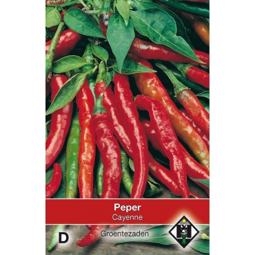 Peper, Capsicum annuum 'Cayenne'